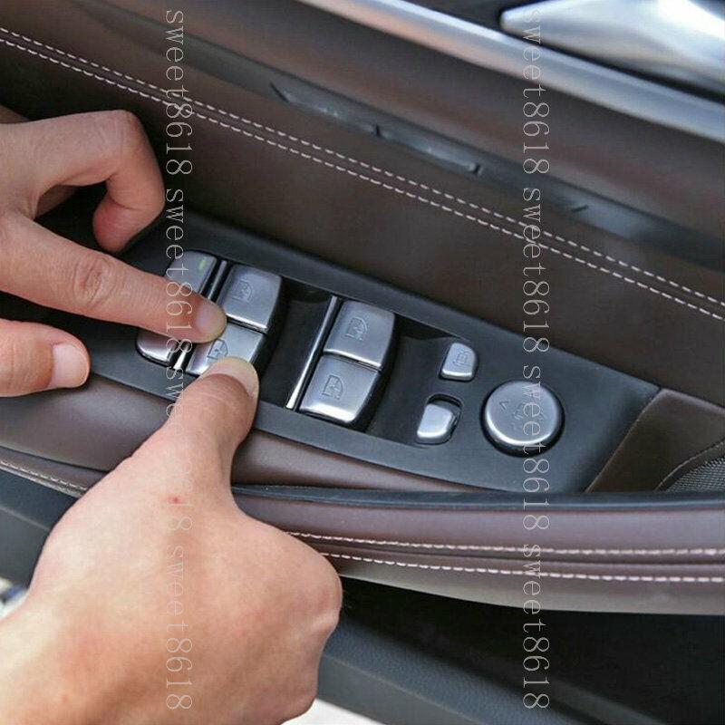 For BMW 5 Series G30 6GT 17-19 Chrome Window Llift Buttons Sequins Cove Trim 11x