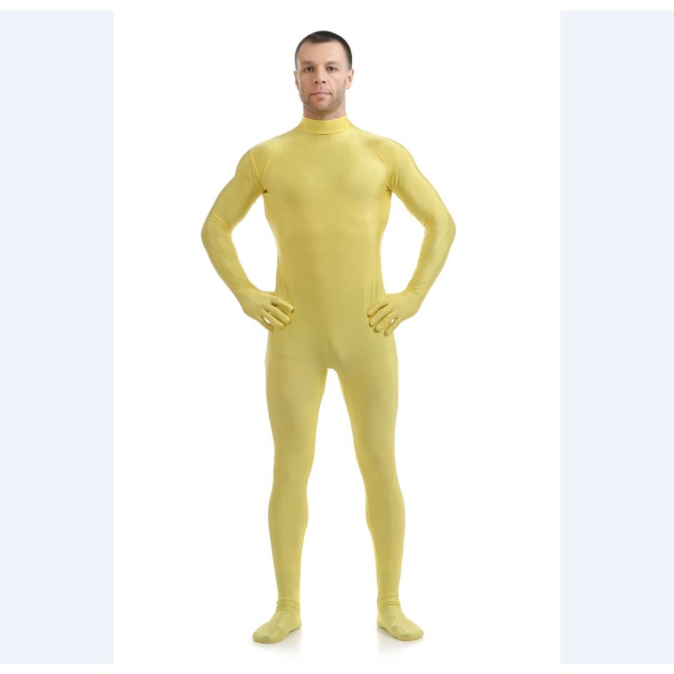 Luxurious Lycra Spandex Party Costume Bodysuit Catsuit Unitard No Hood Hands