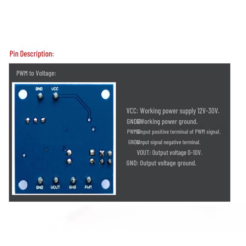 PWM to 0-10V Voltage Converter Module (0%-100% PWM)