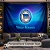 Wall Hanging Tapestry Custom Namehertha bsc Pattern Personalized Printed Fabric Wall Decor