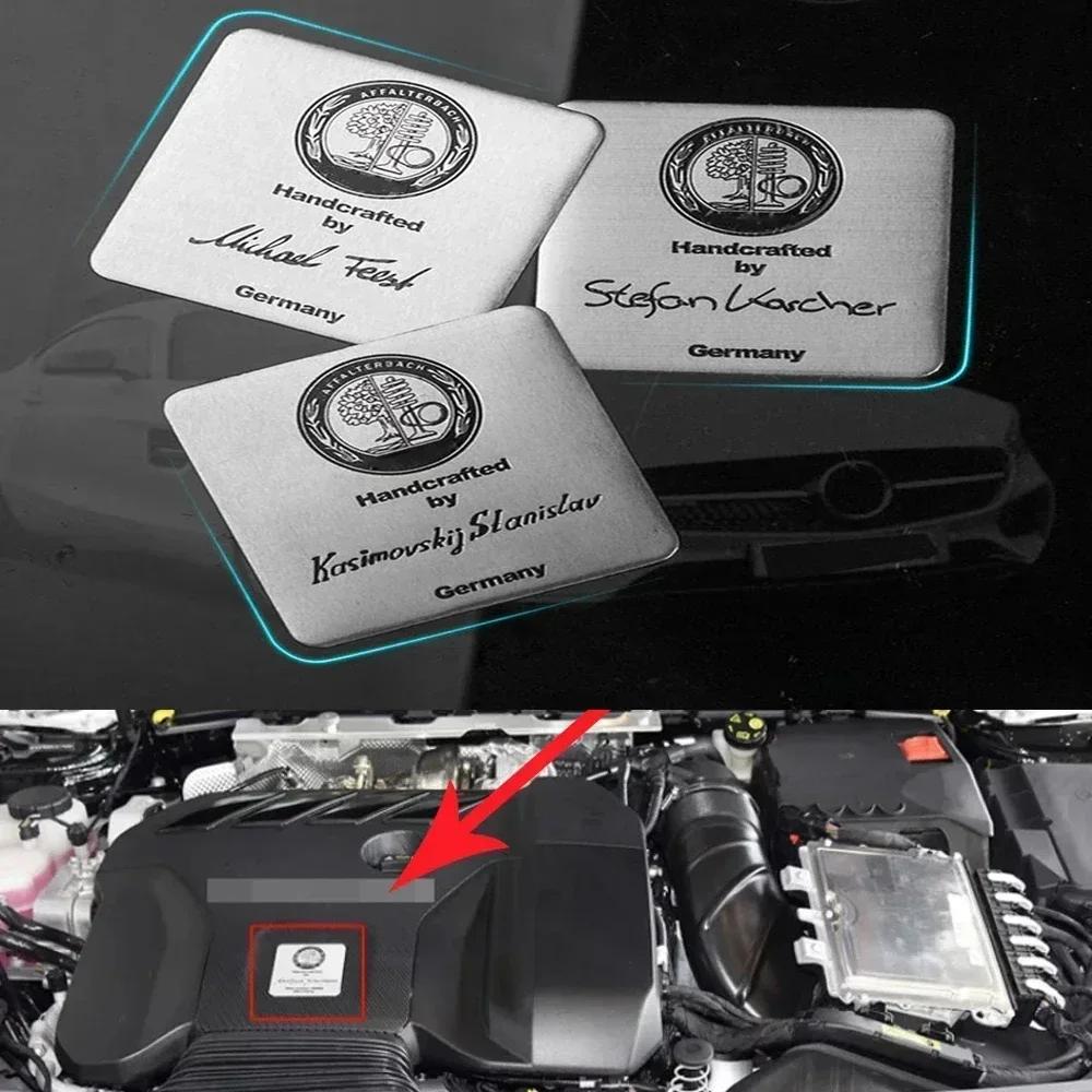 Наклейка-шильдик двигателя AMG 65 мм AFFALTERBACH Наклейка двигателя AMG Наклейка на значок интерьера Для автомобиля AMG Mercedes-benz Стайлинг автомобиля ГОРЯЧИЙ OR5