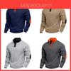 Spring Autumn Color Block Hoodie With Stand Collar For Casual Men