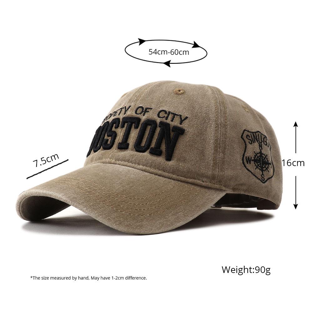 Fashion Vintage Letter Embroidery Baseball Hat for Women Men Hip Hop Sunshade Cap Unisex Outdoor Sports Duck Tongue Hat