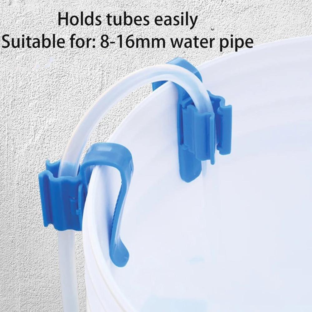 4 PCS Black Blue Aquarium Tube Clamp Plastic Fish Tank Water Pipe Mounting Clip  Fish Tank