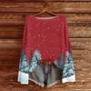 Damen Weihnachtspullover Leichter Strickpullover Lässig Langarm für die Feiertage