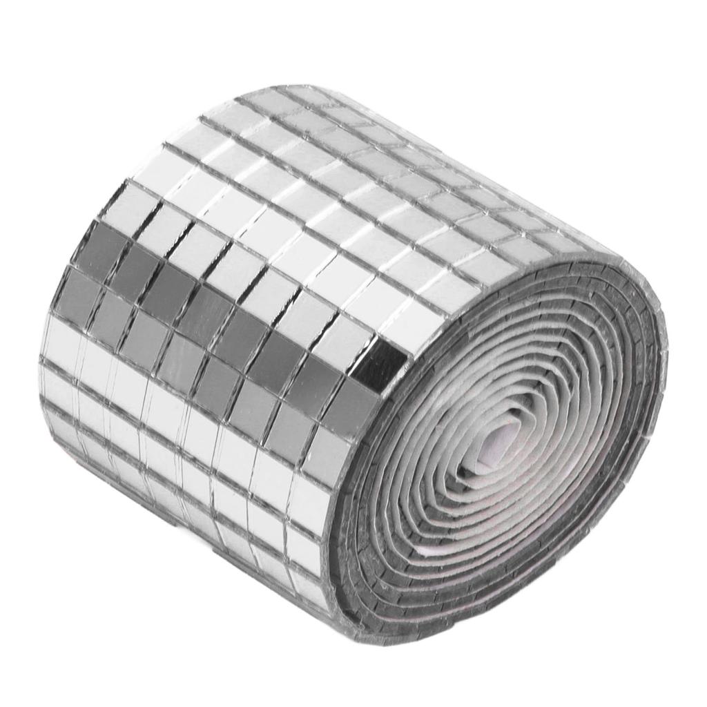 1600Pcs Self Adhesive Mirror Mosaic Sheet Adhesive Mosaic Square Glass Tile Sticker for Home