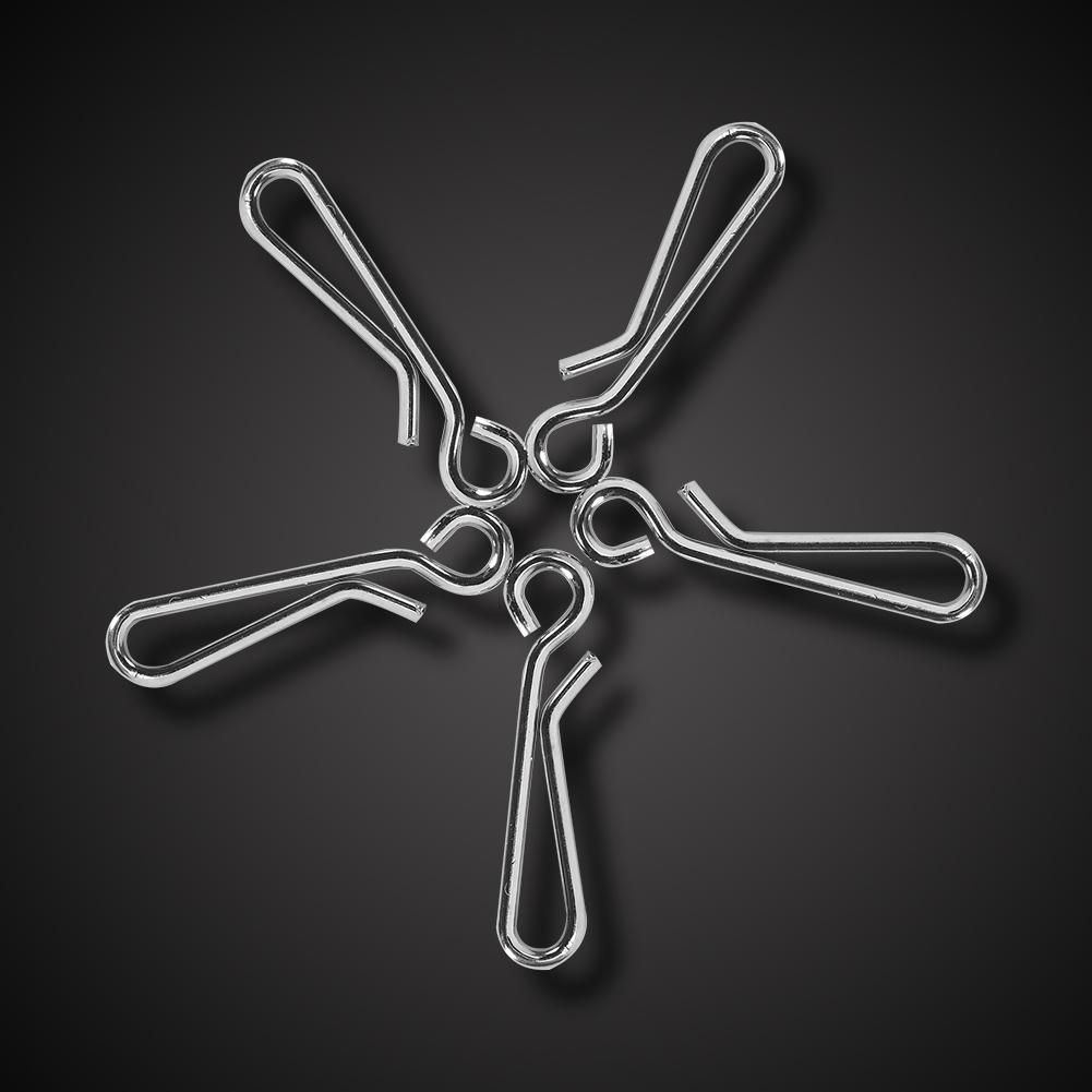 100x Quick Lock open Stainless Steel Fishing Swivels Connectors (3#100pcs)