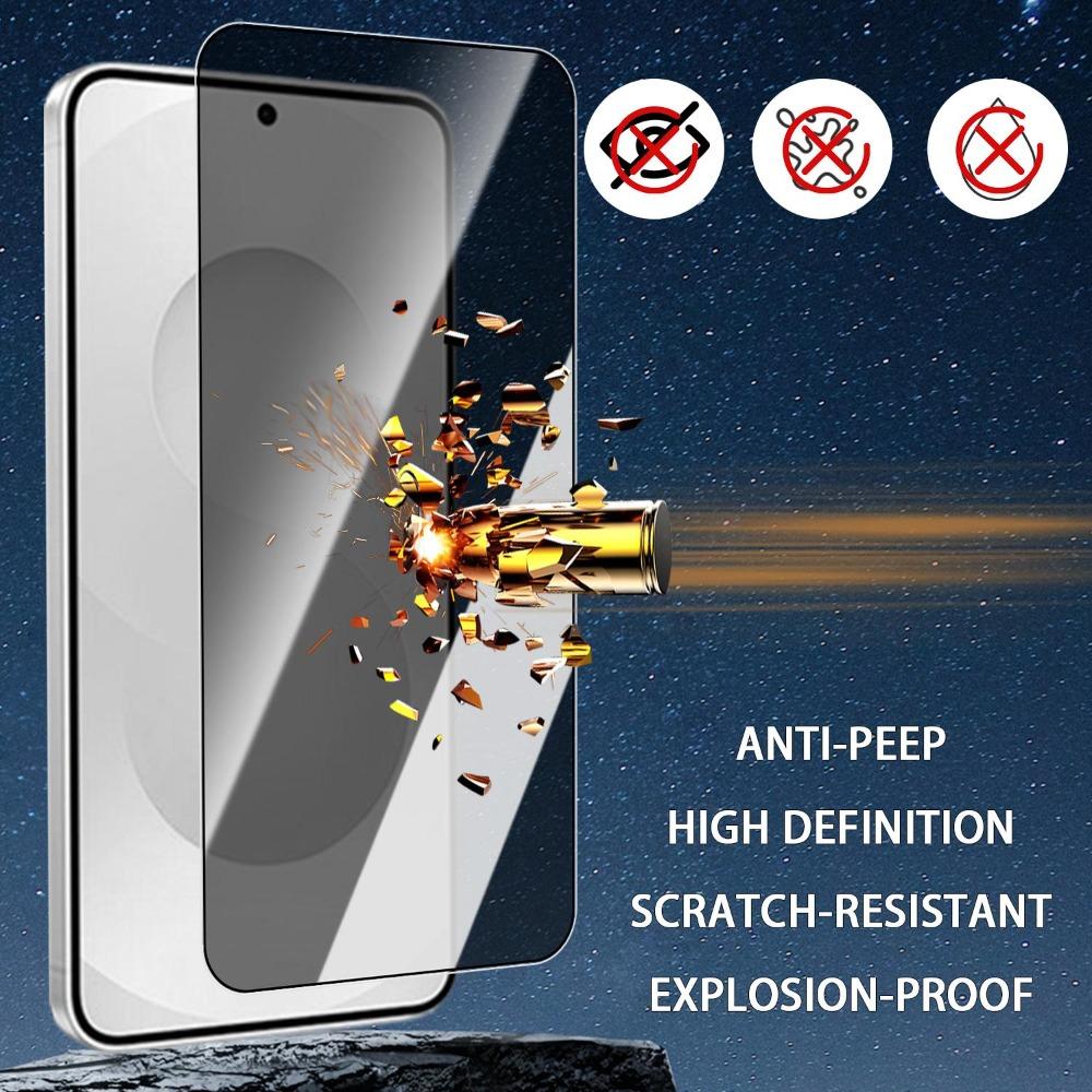 3-1PCS Easy Install Privacy Tempered Glass for Samsung Galaxy S26/S26 Plus/S26 Ultra Anti-spy Screen Protector Dust Free Covers