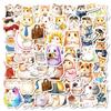 50 Kawaii Office Hamster Stickers Non-Repeating Waterproof Decorative Stickers Children'S Rewards Toy Stickers