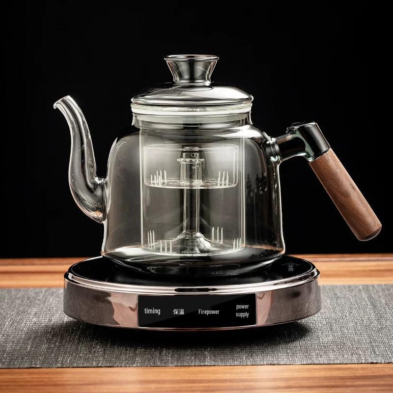 Electric Ceramic Stove with 1.3L Glass Teapot