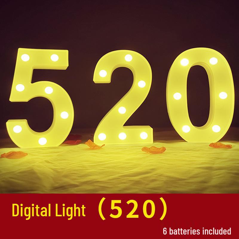 

Luminous Happy Birthday String Lights - Festive Atmosphere Decorations Height Approximately 20cm
