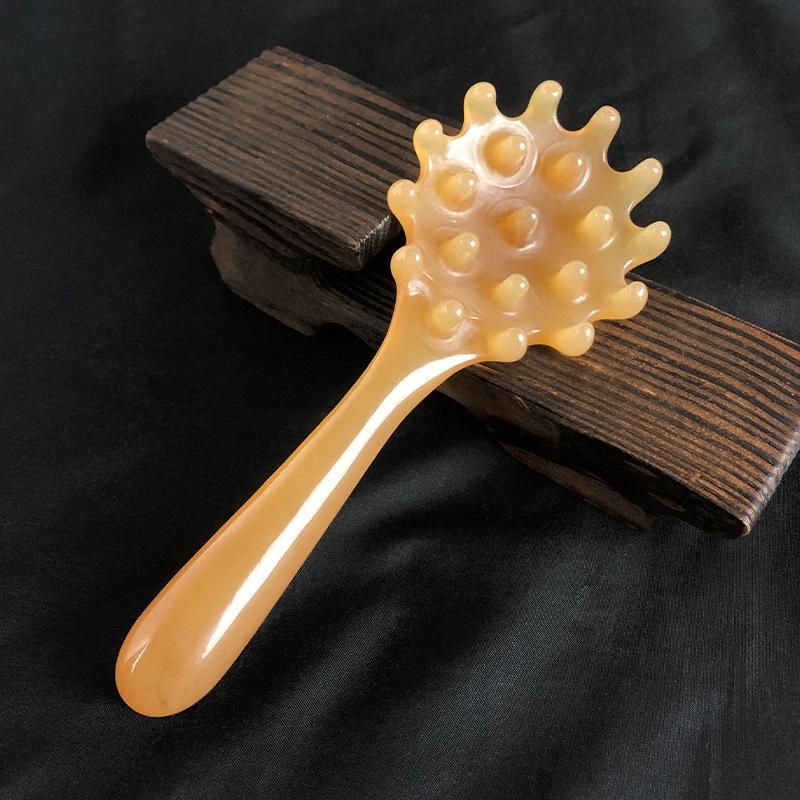 

1Pcs Resin Long Handle Massage Comb Head Scalp Meridian Comb Wash Hair Comb Body Meridian Massage Comb Acupoint Massage Tool жёлтый