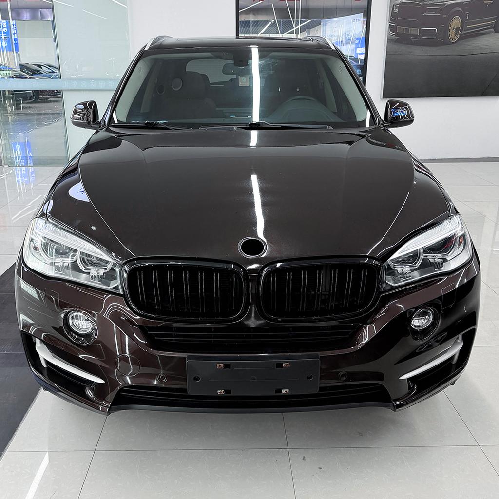 Car Front Bumper Hood Grilles For BMW X5 X6 F15 F16 2014-2018 Single And Double Line Style Upper Racing Grills Auto Accessories