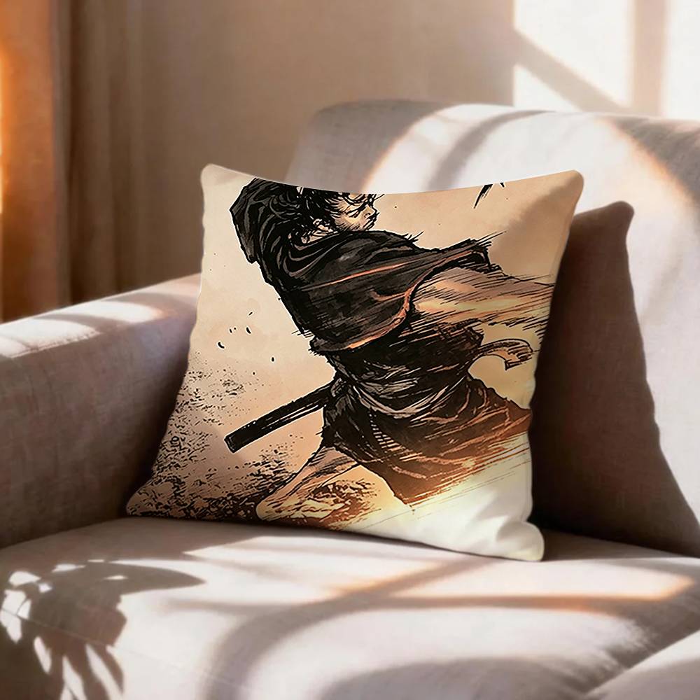 COOL Vagabond SSamurai Pillow Case Pattern Printed Pillowcase For Living Room Sofa Cushion Cover