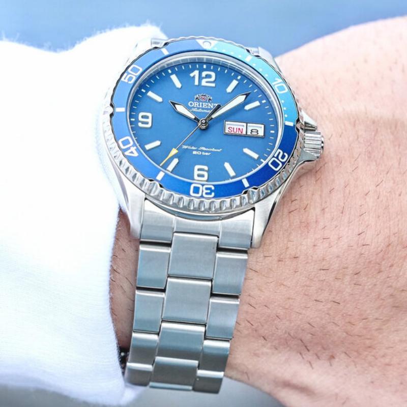 Orient Herren Mechanische Blaue Uhr RA-AA0818L39B