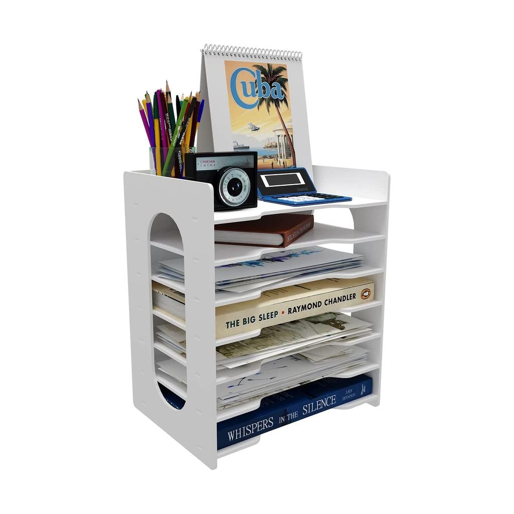 PUNCIA Document 7 Letter Desktop Document File Desktop Assembled Document Desk Document Office Supplies Case, Horizontal, Tiers, Case, A4,
