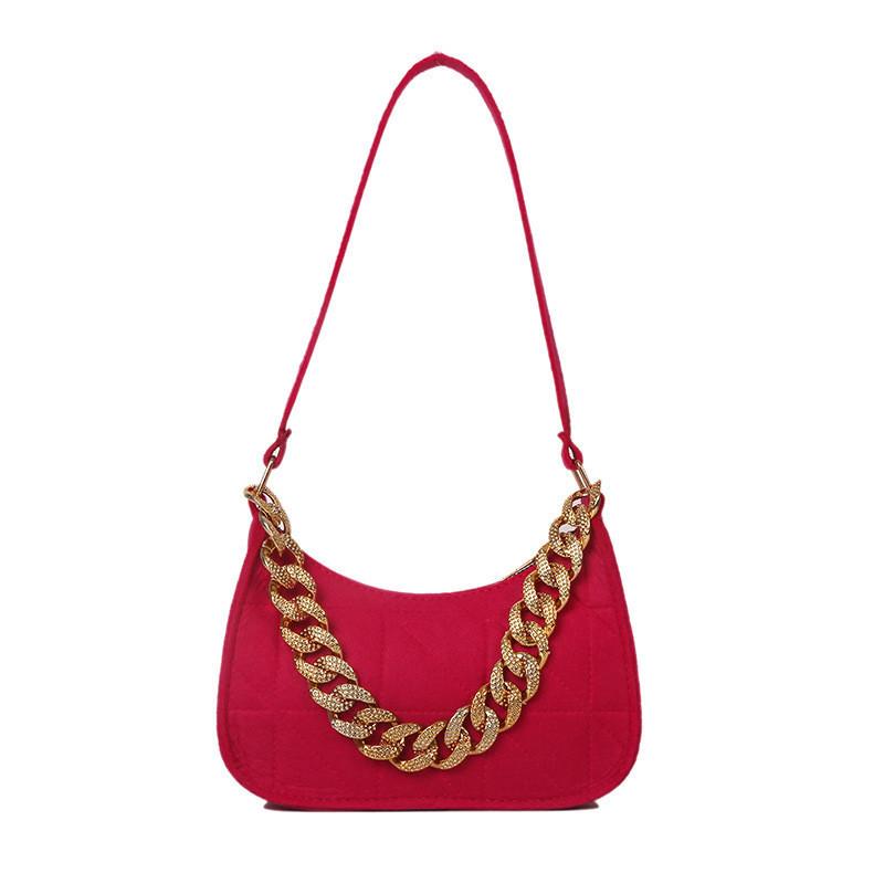 Stylish 2023 Summer Fashion Women's Vintage Chain Crossbody Shoulder Bag For Trendy Everyday Use