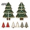 Reusable Eco Friendly Xmas Decor Wooden Christmas Tree Tabletop Decoration Rustic 3D Interlocking Ornaments Vintage Solid Wood Desktop Centerpiece