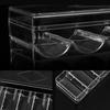 100Chips Professional Acrylic Poker Chip Stand Playing Cards Chip Tray 5 Grids Poker Chip Display Clear Acrylic Chip Trays