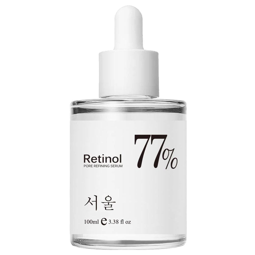 Esencja do twarzy z retinolem 77% Esencja z retinolem Delikatna skóra Nawilżający balsam upiększający Sprawia, że skóra staje się bardziej nawilżona Gładka, nawilżająca Przeciwstarzeniowa Bardziej elastyczna