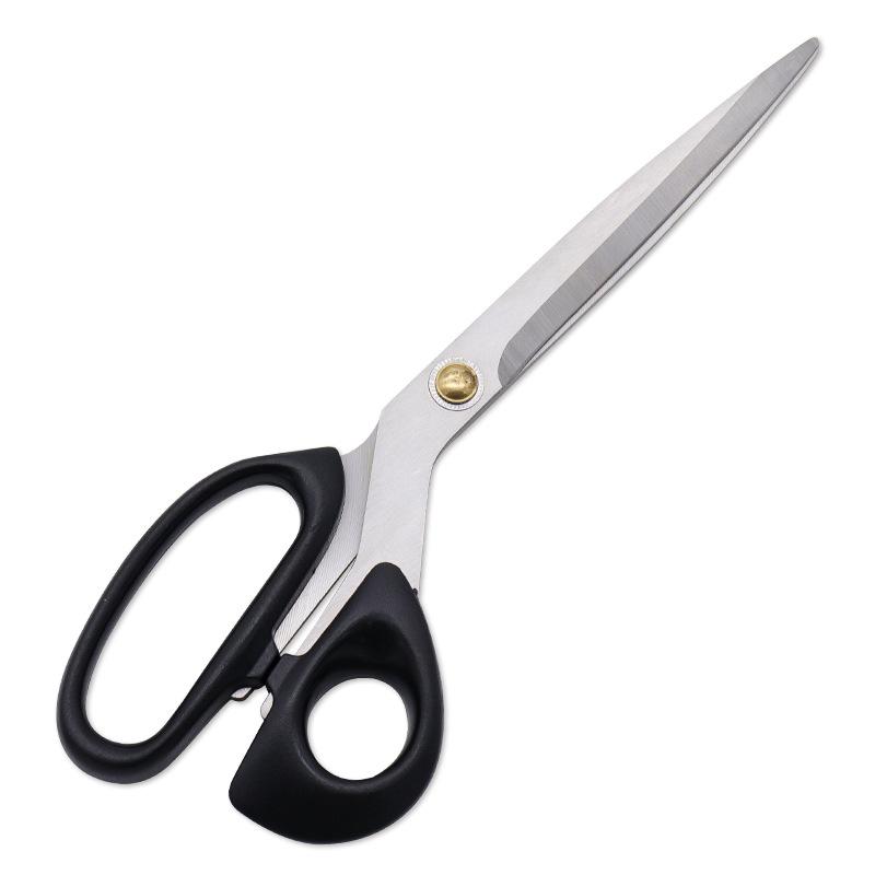 Straight Head Stainless Steel Sharp Blade Korean Barbecue Clips ABS Handle Household Vegetables Salad Kitchen Scissors