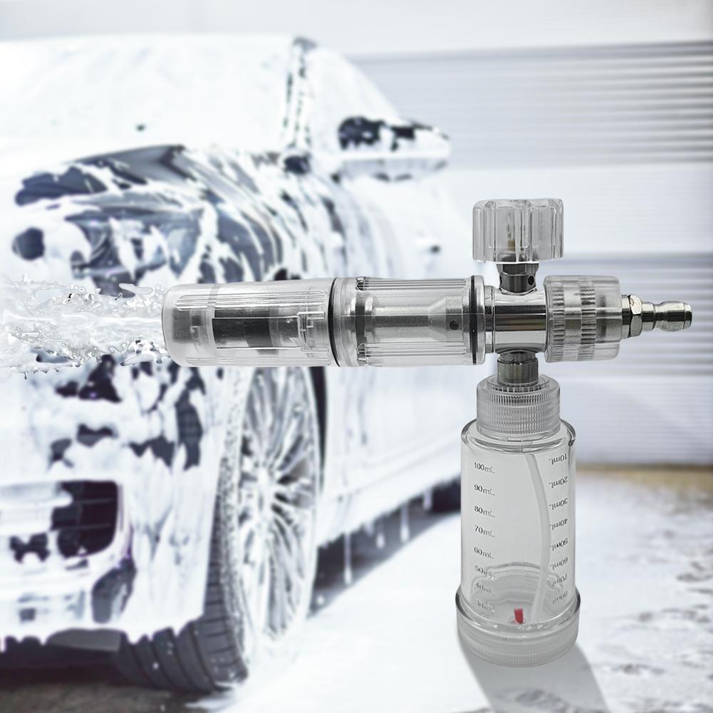 100ml Soap Foam Spray Bottle with 1/4 Inch Quick Connector 4500PSI Pressure Washer Gun Foam Spray Pot Car Wash Accessories