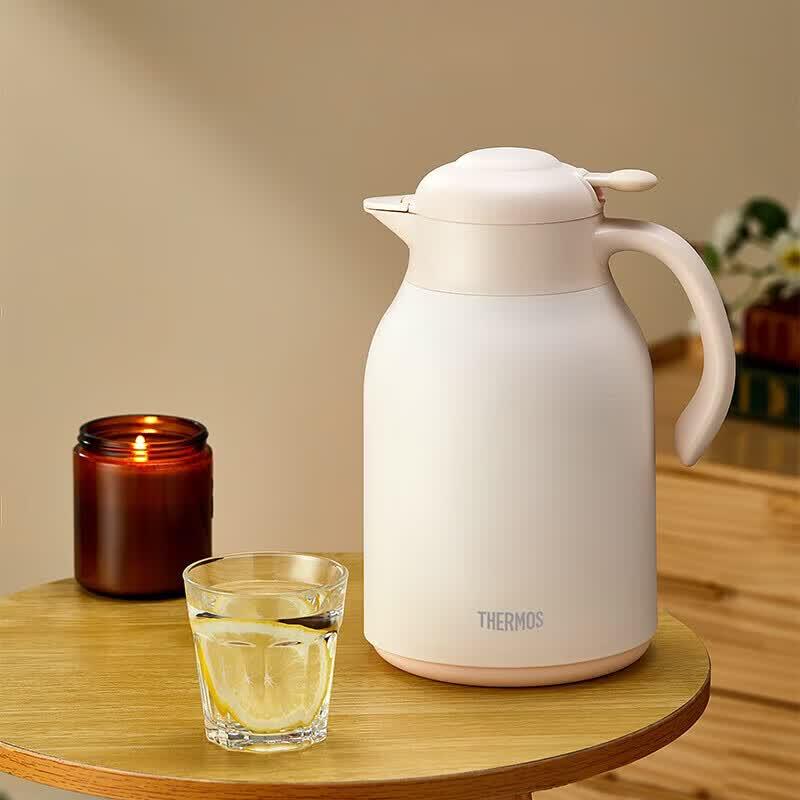ТЕРМОС TEHA-1500G 1,48 л Вакуумный стеклянный термос-кувшин с термометром