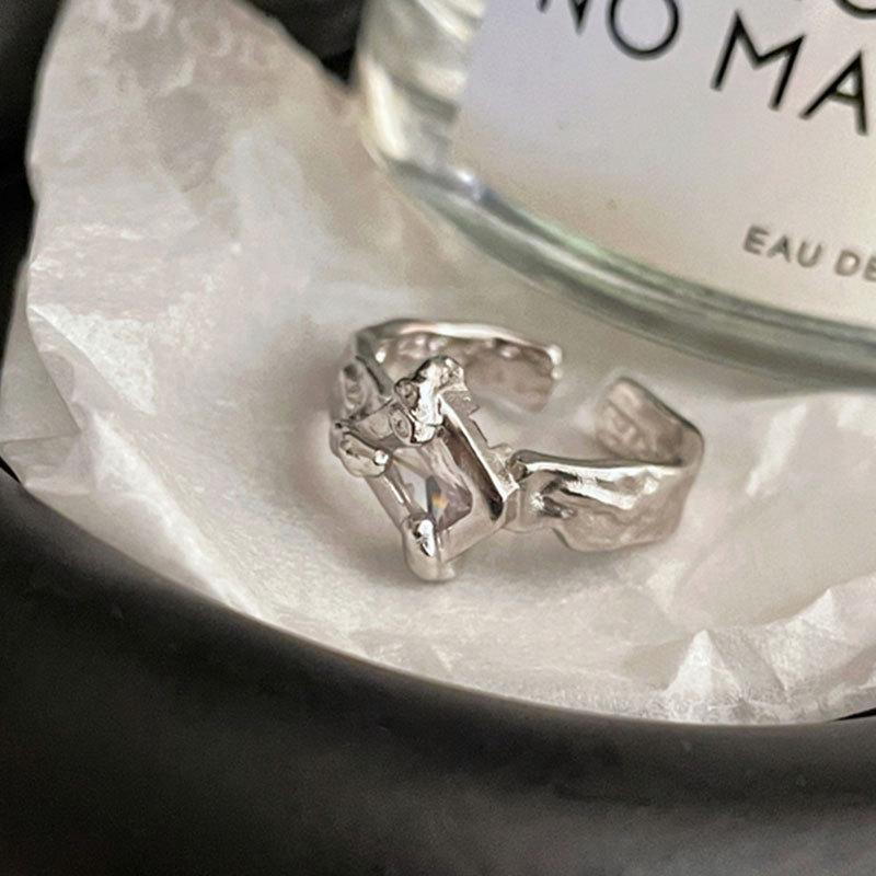 

Dongdaemun Niche Design Texture Texture Dark Ring Dancing Fashion Female Personality open ring adjustable