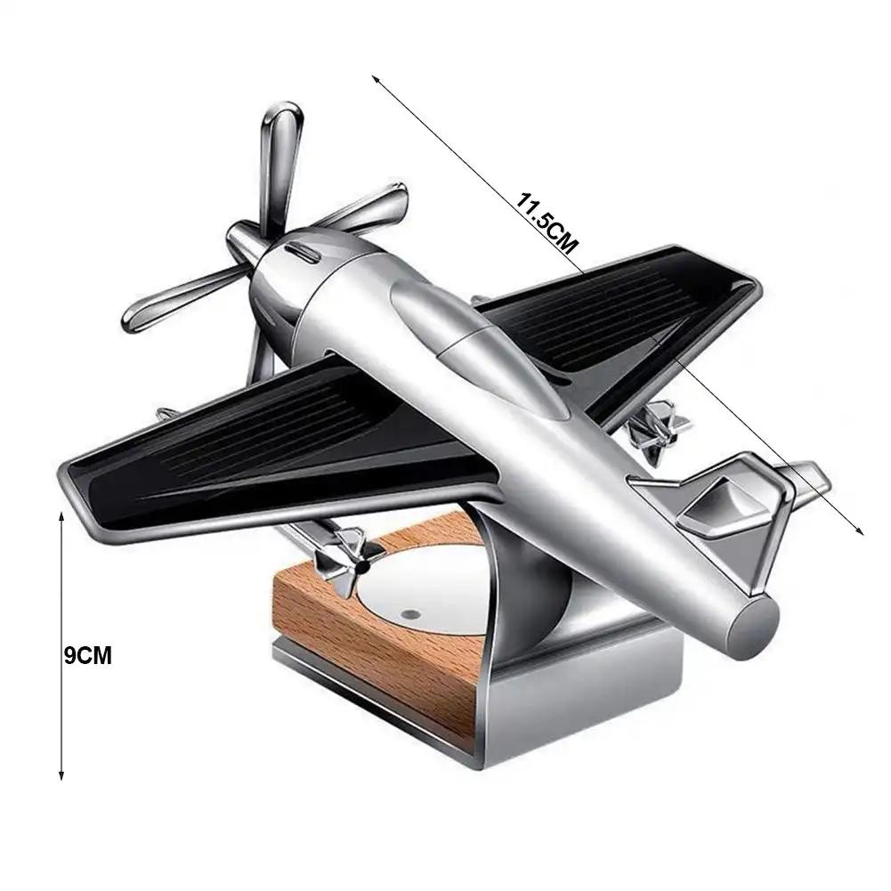 Auto-Lufterfrischer, Solar-Flugzeug-Dekoration, Mini-Auto-Parfüm, Lufterfrischer, Duft, Auto-Flugzeug-Ornament