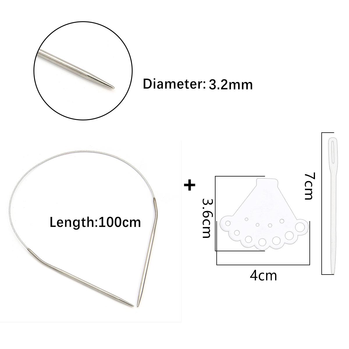 

1 шт., кольцо из нержавеющей стали, игла, полый свитер, игла, аксессуары для рукоделия