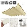 Milky Waterproof Wave Sunshade Net UV Resistant Polyester Fabric Pergola Sun Canopy Swimming Pool Shaing Sail Outdoor Awning