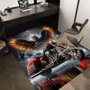 1PC Motorcycle Eagle Non-Slip Floor Carpet Compatible for Office&Living Room&Dining room - Flat-Weave Machine- Soft & Pattern-E254