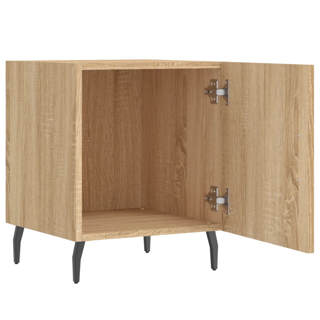 Nightstands (2 pcs) Sonoma Oak Finish 40 x 40 x 50 cm Particleboard