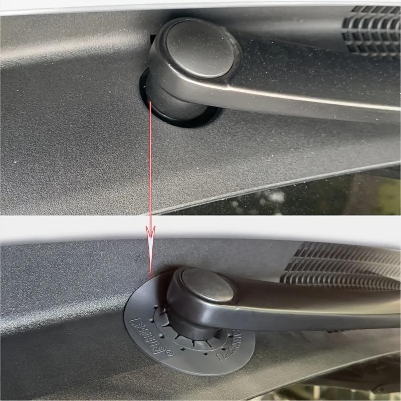 2pcs ABS Wiper Hole Covers Dust & Anti-Spontaneous Combustion Protection,Wiper Hole Protection Durable Wiper Covers for Car