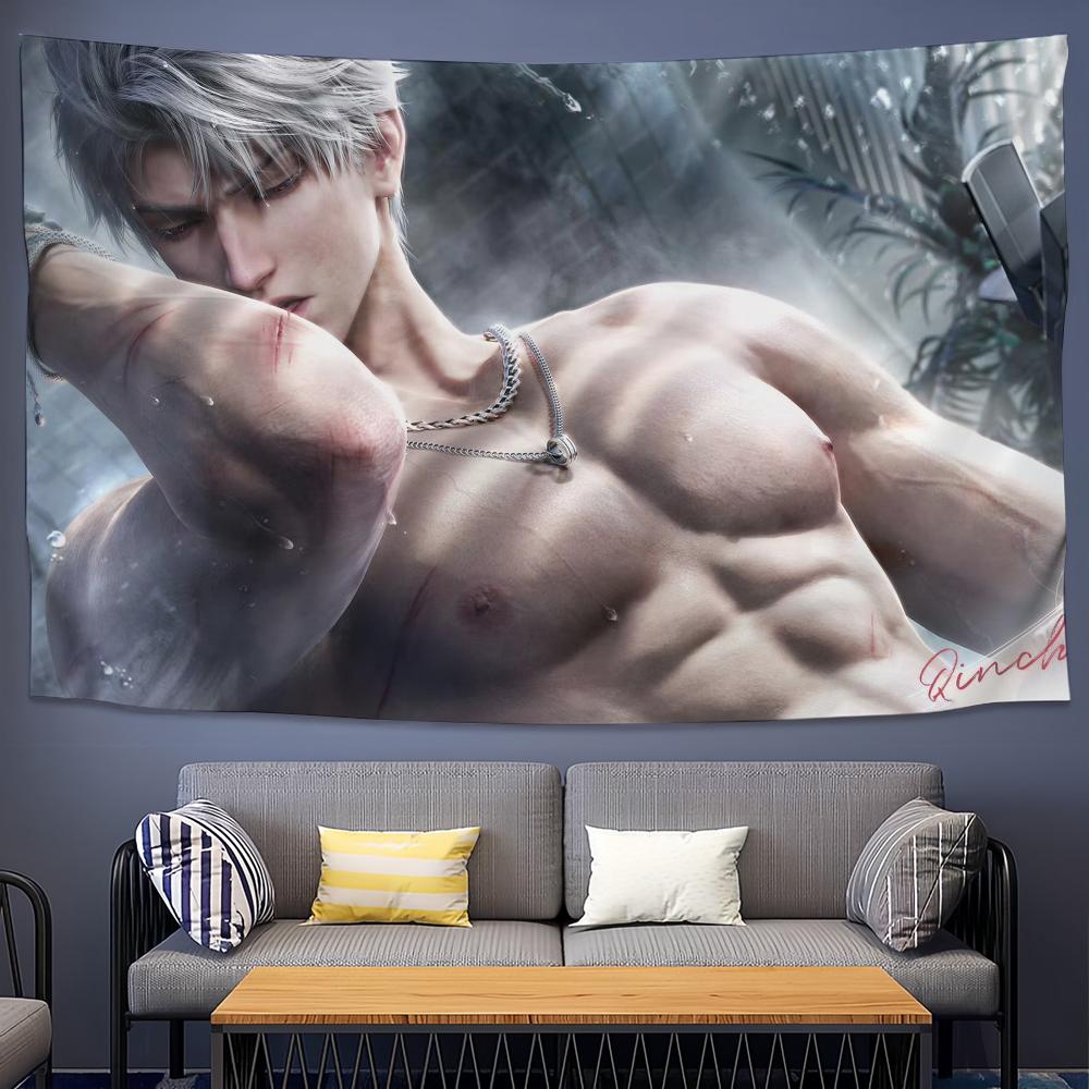 

LLove And DDDeepspace Sylus Tapestry Bedroom Dorm Living Room Club Holiday Home Party Decor 74x94cm(29x37in)