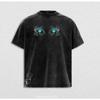 Gojo Satoru Print T-shirt Jujutsu Kaisen Anime Clothing Men Women Cotton Tshirts Vintage Washed Tee Harajuku Oversized T Shirt