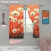 2pc     Curtain Flowers and Plants (9) Fabric  Without Electricity Birthday Party Perfect for Seasonal Decorations