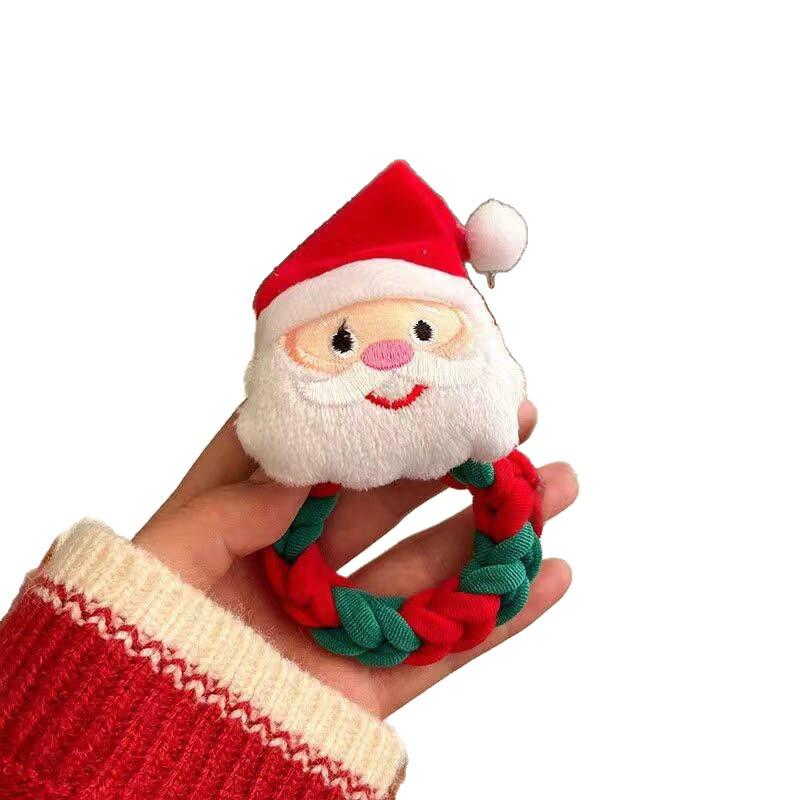 Santa Claus Christmas Scrunchies - Cute Cartoon Hair Ties & Accessories for Girls and Women