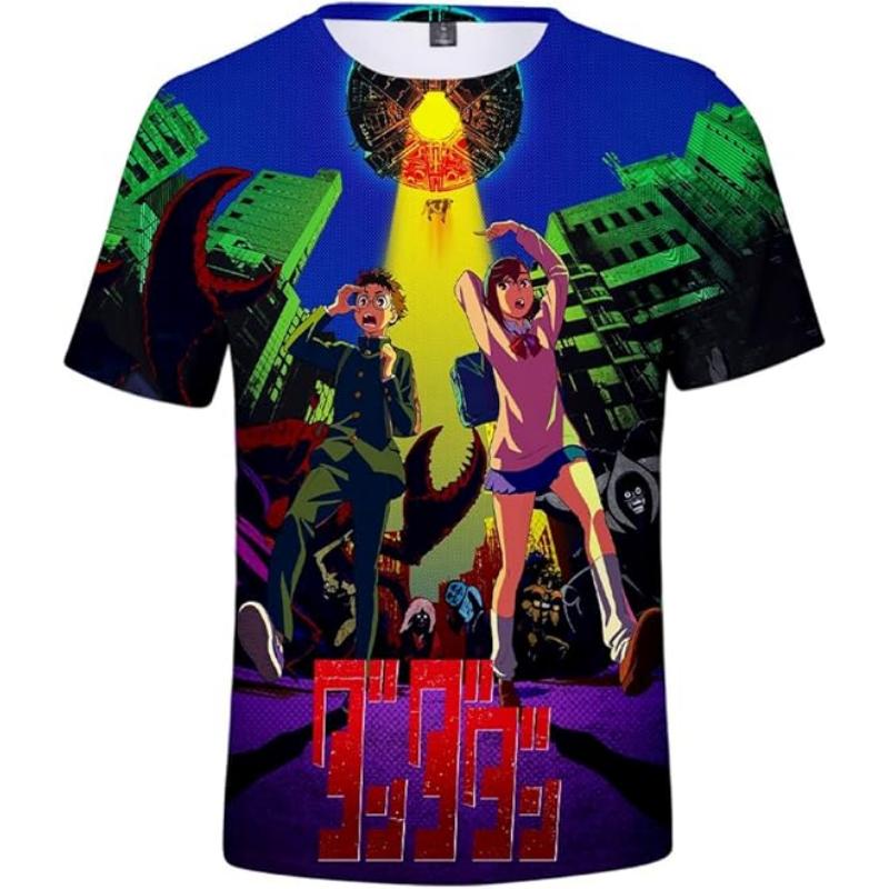 3D Print T-shirts Anime Manga Dandadan Men Women Round Neck Short Sleeve T Shirt Fashion Harajuku Kid Top Oversized Man Clothing