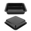 2Pcs  ‑Shaped Non‑Stick Cheese Cake Pizza Mold Tray Bakeware Kitchen Baking Tools(Black )