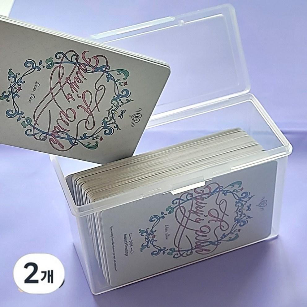 

CENDY Покетон Кейс для зберігання фотокарток, Прозорий, 2 шт.