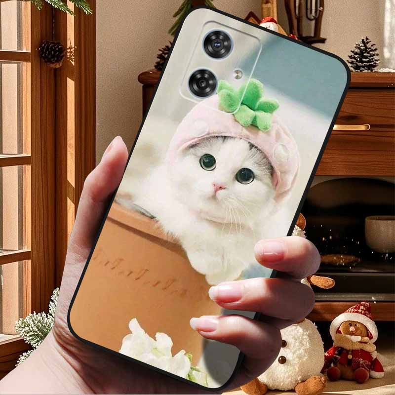 For Moto G84 G54 5G Case Fashion Soft TPU Silicone Bumper Phone Cover for Motorola Moto G84 5G MotoG54 G 54 84 Coque Capa Cats