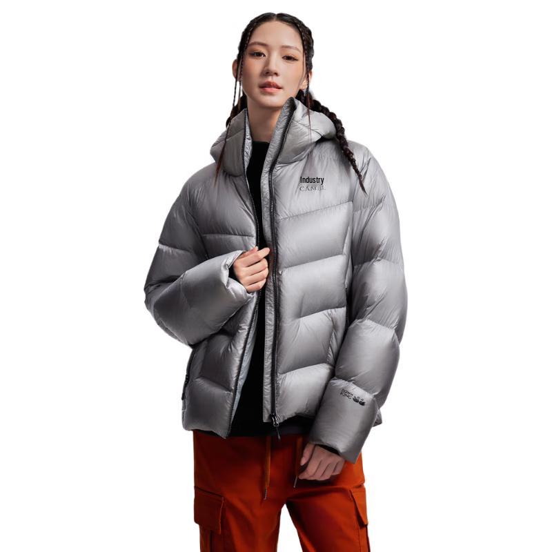 Camel Yushen Unisex Hooded Goose Down Puffer Jacket