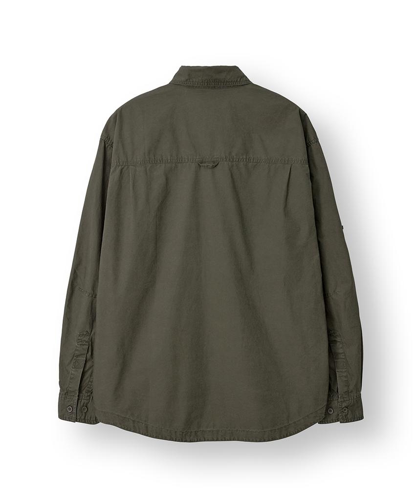 HOOVES Fade Cotton Work Shirt [Khaki]