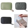 Solid Color Travel Wallet Ticket Storage Water Resistant Credit Card Holder Multifunction Korean Nylon Travel Pack Travel