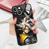 Glass Phone Cover Case for iPhone 17 Pro Max 12 16 15 Plus 8 XR 13 11 Air 14 D-ragonS B-allS Son Goku