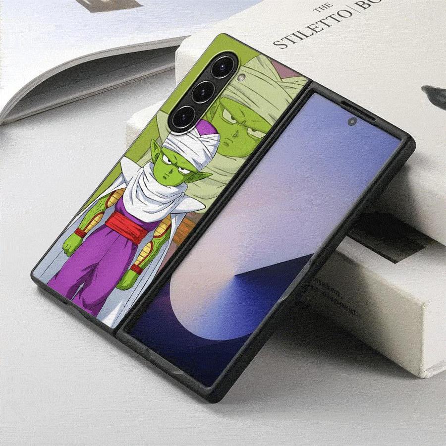 Dragon Ball Cute Piccolo Back Phone Cover Case for Samsung Galaxy ZFold7 ZFold6 Z Fold 7 6 5 4 3 ZFold5 ZFold3 ZFold4