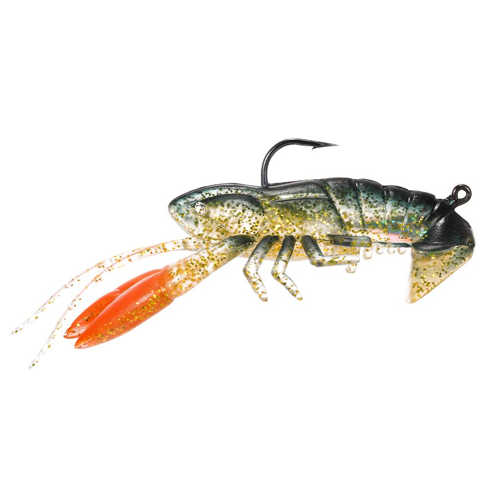 8cm / 14g Soft Crawfish Shrimp Lobster Claw Bait Artificial Lure Bait Swimbait Crawfish fishing lure