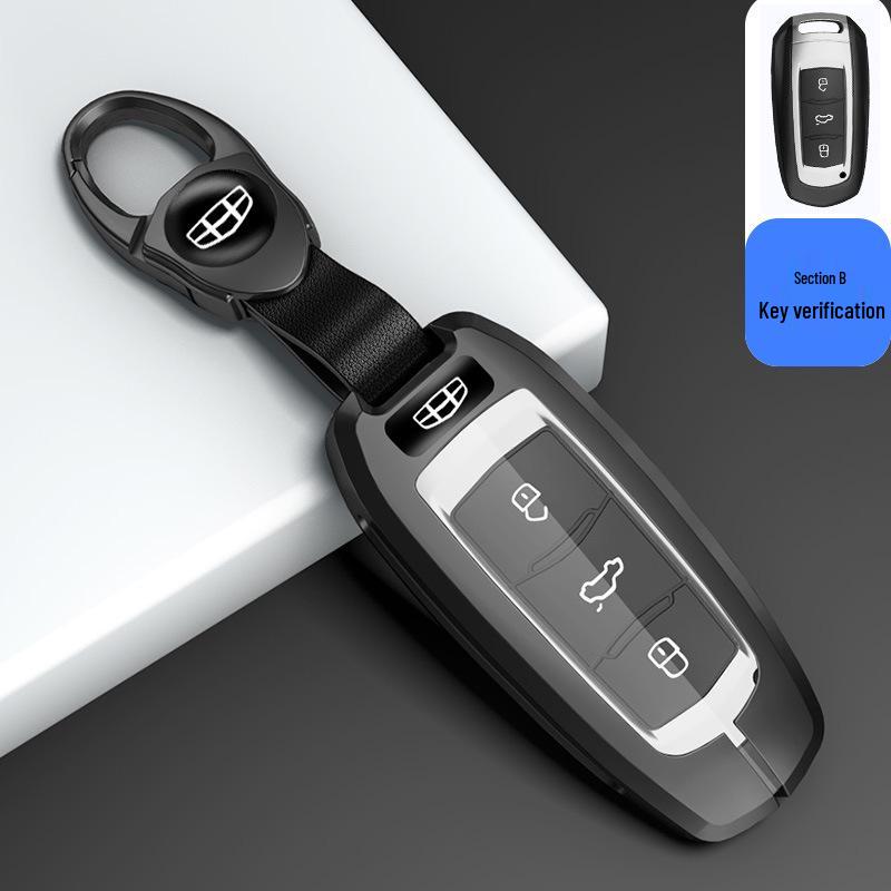 Geely Key Case for Xingrui, Bin Yue, Borui, Binrui GL, Emgrand GS, Vision X6, Xingyue L - Protective Car Key Shell