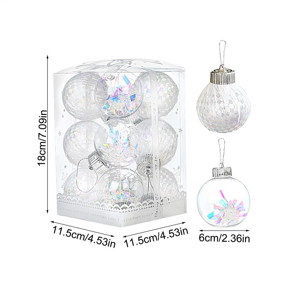 Weihnachtskugel-Ornamente Bruchsicher Aufhängbare Dekorationskugeln für Baum für Einkaufszentrum Schlafzimmer Fenster Geschäft Zuhause Feiertag